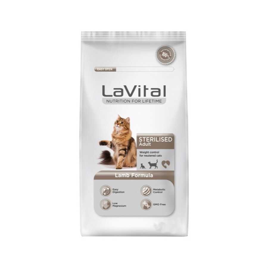 Lavital Sterilised Kuzu Etli Kısırlaştırılmış Kedi Maması 12 Kg