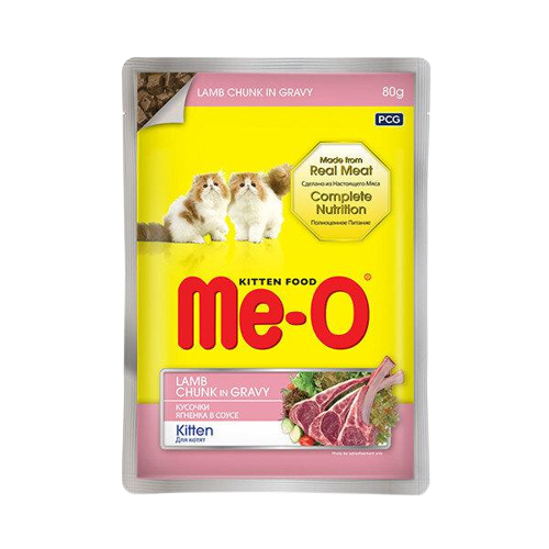 Meo Kitten Gravy Soslu Kuzulu Yavru Kedi Konservesi 80 Gr