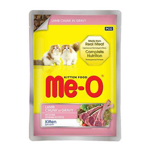 Meo Kuzu Etli Yavru Kedi Pouch Konservesi 24x80 Gr