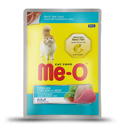 Meo Ton Balıklı ve Tavuklu Kedi Pouch Konservesi 24x80 Gr