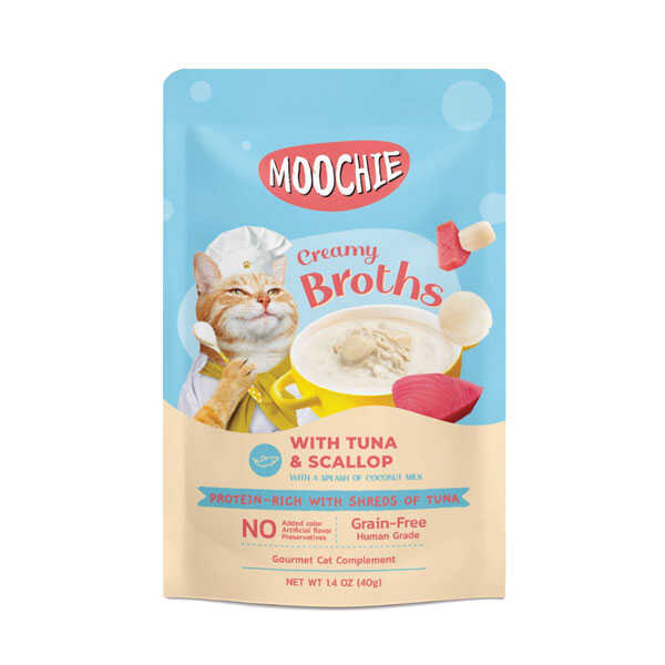 Moochie Çorba Kedi Ödülü Ton-Deniz Tarağı 40 Gr