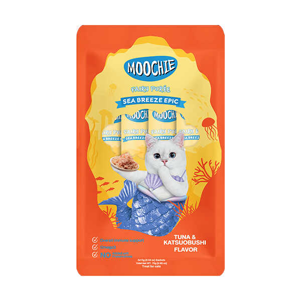 Moochie Sıvı Kedi Ödülü Ton-Katsuobushi 5x15 Gr