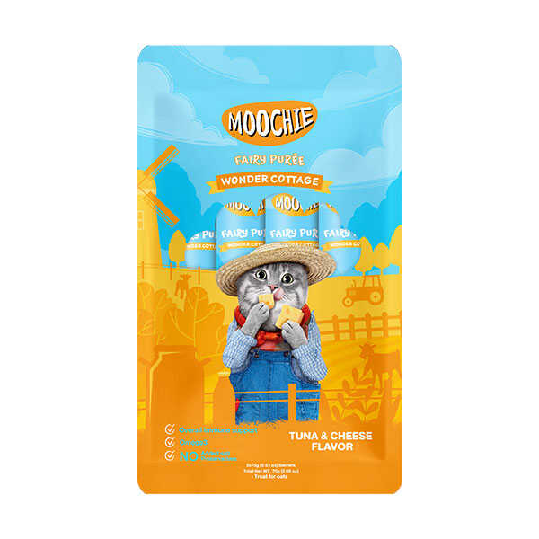 Moochie Sıvı Kedi Ödülü Ton-Peynir 5x15 Gr