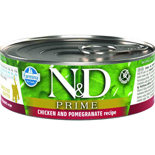 ND Prime Kitten Tavuk Nar Yavru Kedi Konservesi 6x80 Gr