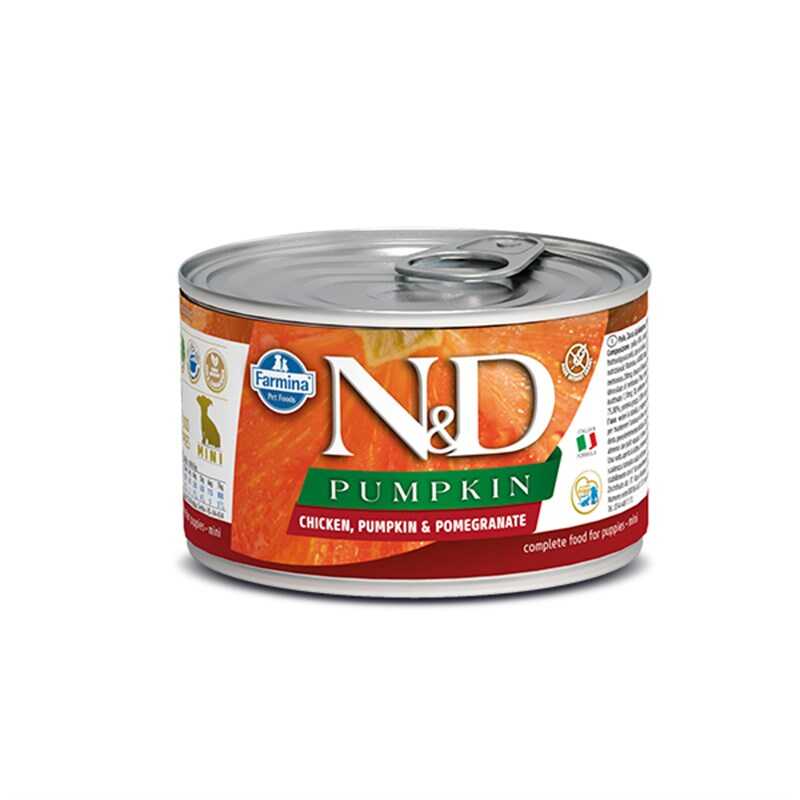 ND Pumpkin Tavuklu Starter Puppy Mini Köpek Konservesi 140 Gr