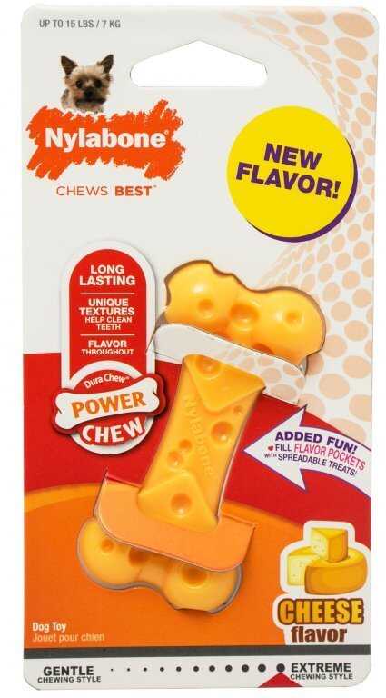 Nylabone Dura Chew Cheese Bone Medium Peynir Aromalı Köpek Çiğneme Oyuncağı