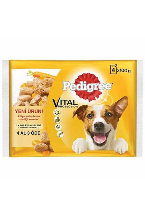 Pedigree Multipack Karışık Çeşit Yetişkin Köpek Konservesi 100gr (4'lü) - Thumbnail