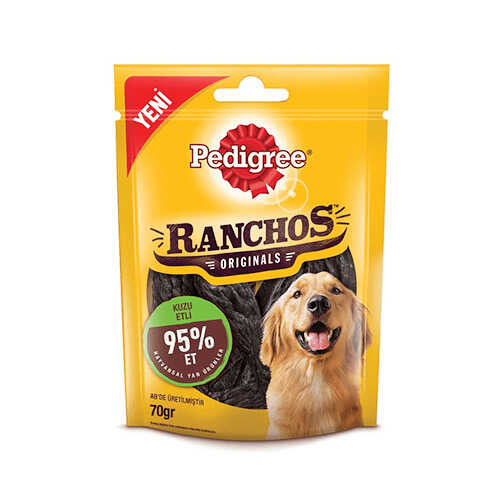 Pedigree Ranchos Kuzu Etli Köpek Ödülü 70 Gr