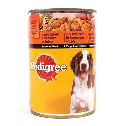 Pedigree Tavuk ve Havuçlu Yetişkin Köpek KonserveMaması 400X3 Gr