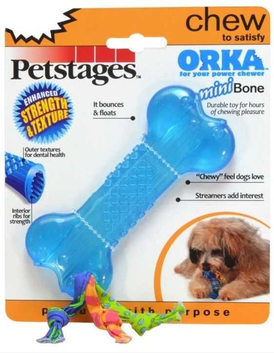 Petstages Mini Orka Bone Kaucuk Köpek Çiğneme Oyuncağı 10 Cm