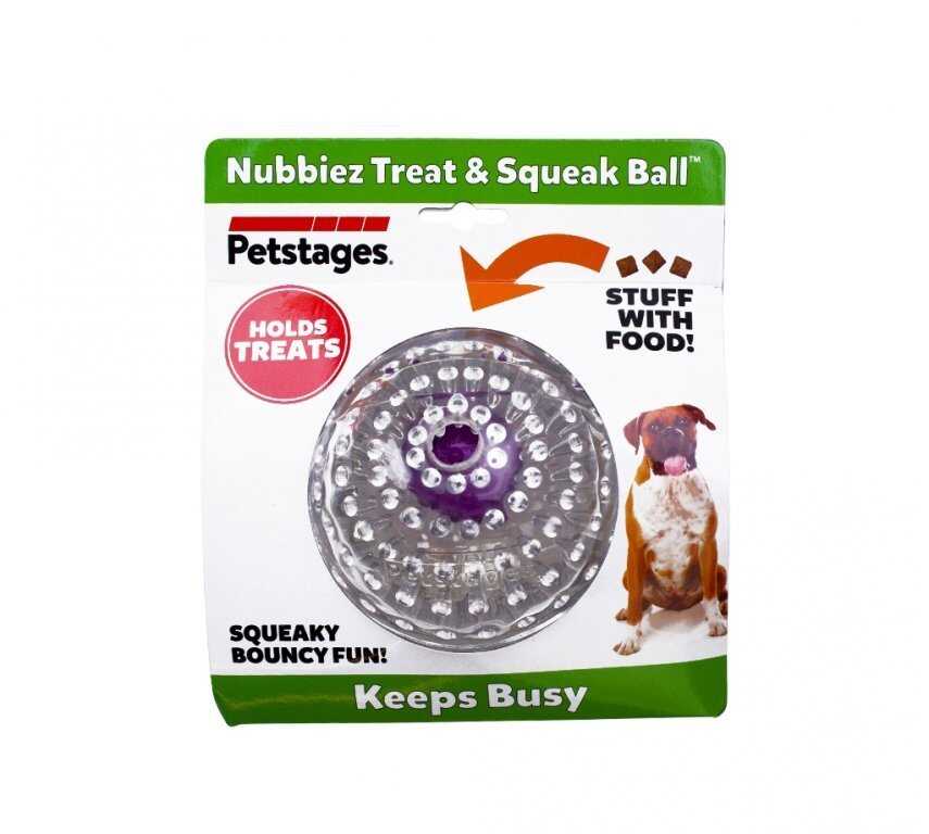 Petstages Nubbiez Şeffaf Top Şeklinde Ödül Koyulabilen Köpek Oyuncağı