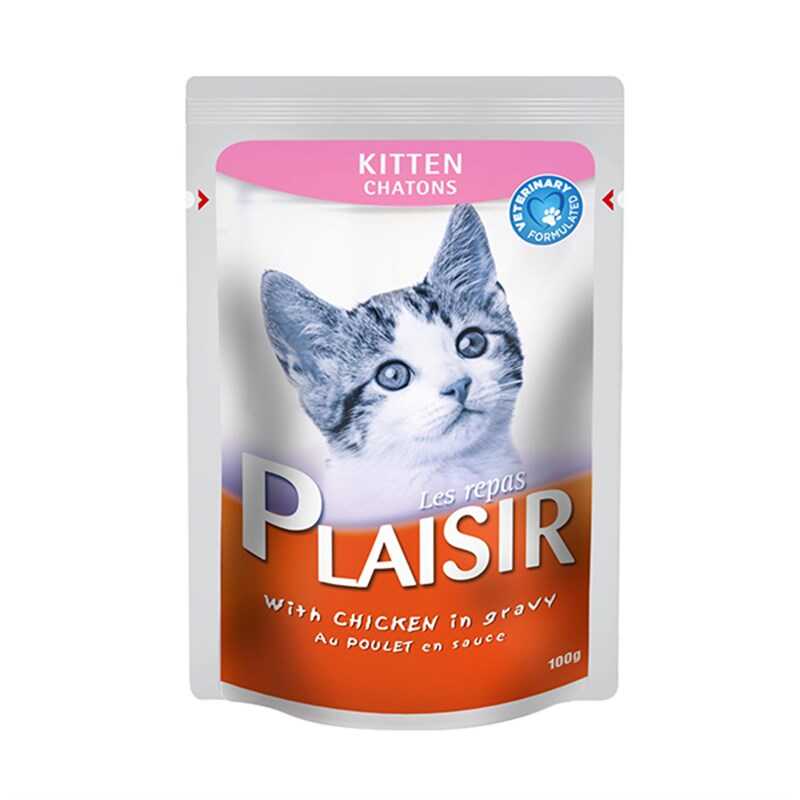 Plaisir Kitten Tavuklu Pouch Yavru Kedi Konservesi 100 Gr