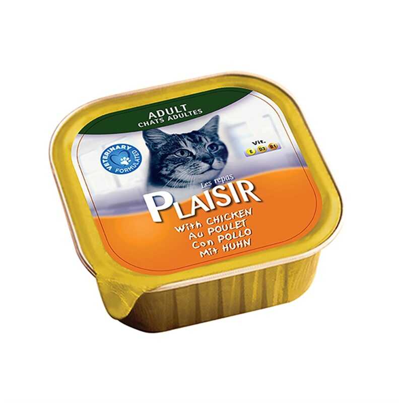 Plaisir Tavuklu Pate Kedi Konservesi 100 Gr