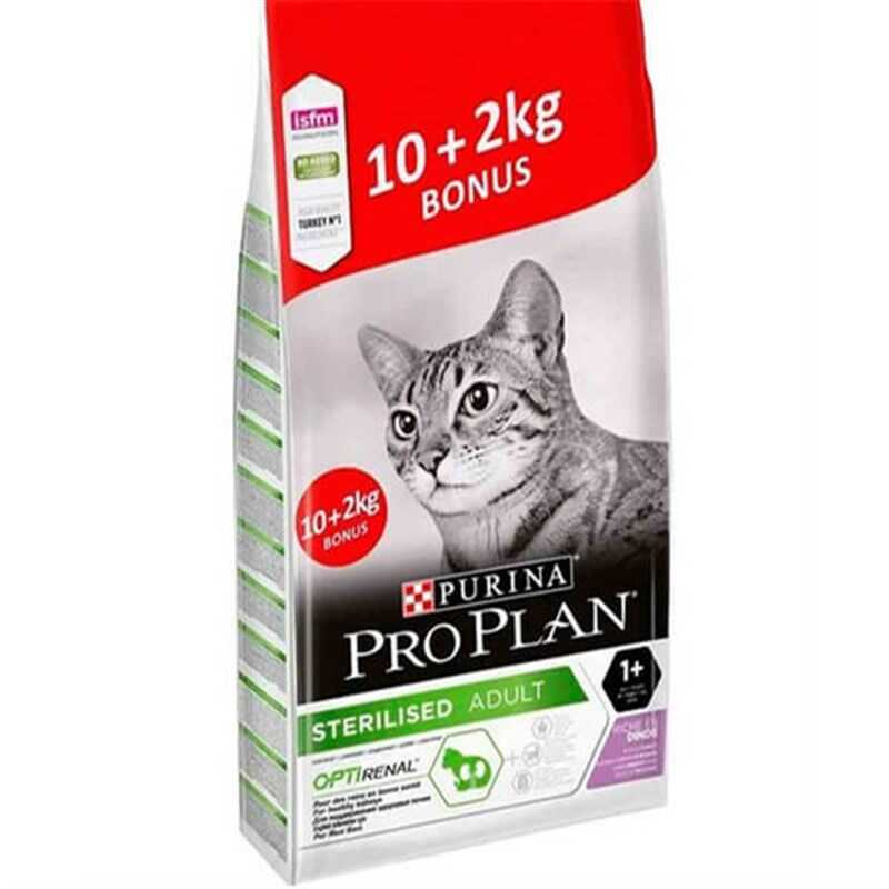 Pro Plan Sterilised Hindili Kedi Maması 10 Kg+2 Kg Hediyeli - Thumbnail