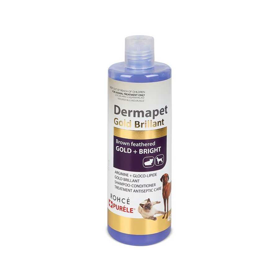 Purele Dermapet Sarı Kahverengi Irk Kedi Ve Köpekİçin Dermatolojik Etkili Kremli Şampuan 450 Ml