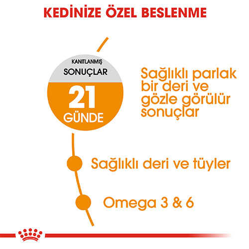 Royal Canin Hair & Skin Deri ve Tüy Sağlığı İçin Kedi Maması 2 Kg - Thumbnail