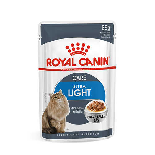 Royal Canin Ultra Light Düşük Kalori Gravy Kedi Konserve 12X85 Gr - Thumbnail
