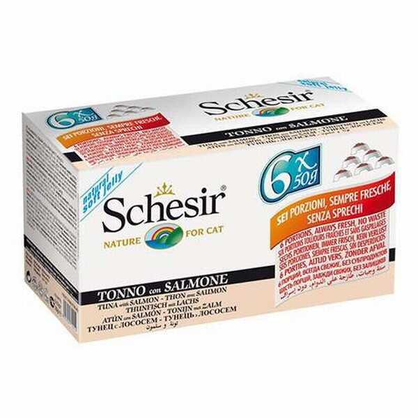 Schesir Multipack Ton Ve Somonlu Kedi Konservesi 6X50 Gr