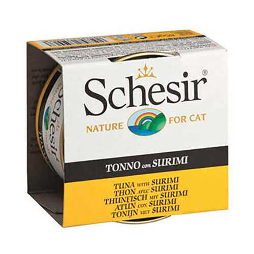 Schesir Ton & Surimi Jelly Yetişkin Kedi Konservesi 6x85 Gr