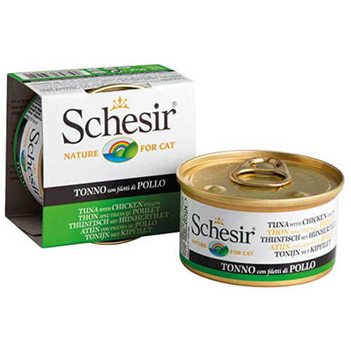 Schesir Tuna Balıklı ve Quinoalı Yetişkin Kedi Konservesi 6x85 Gr