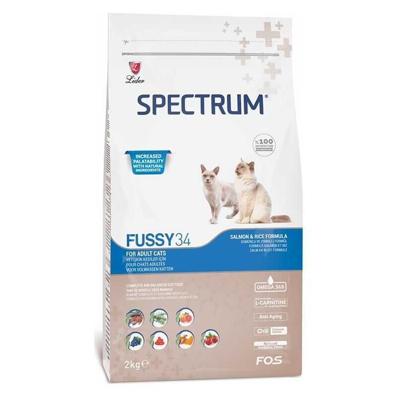 Spectrum Adult Fussy34 Hipoalerjenik Somonlu Hassas Seçici Yetişkin Kedi Mamasi 2 Kg