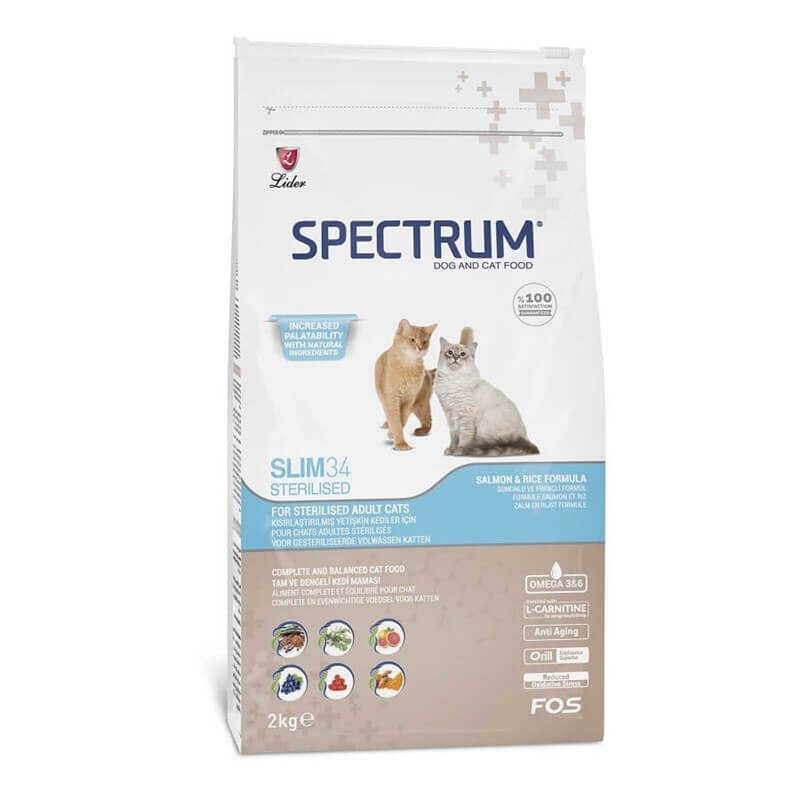 Spectrum Sterilised Slim34 Hipoalerjenik Tavuklu Kısırlastırılmış Kedi Maması 2 Kg