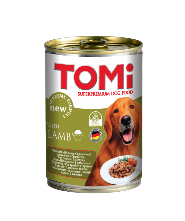 Tomi Kuzu Etli Yetişkin Köpek Konservesi 400 Gr (24 Adet)