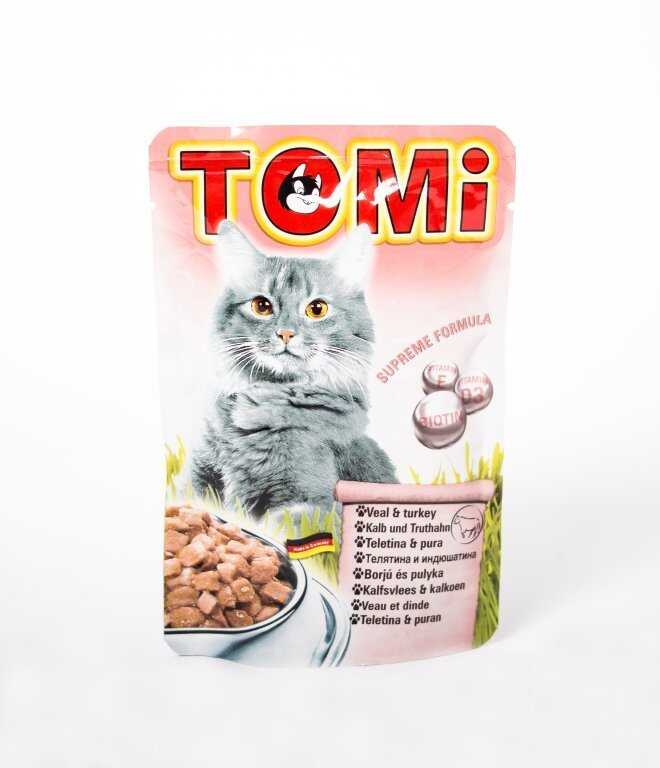 Tomi Pouch Dana Etli ve Hindili Yetişkin Kedi Konservesi 100 Gr (20 Adet)