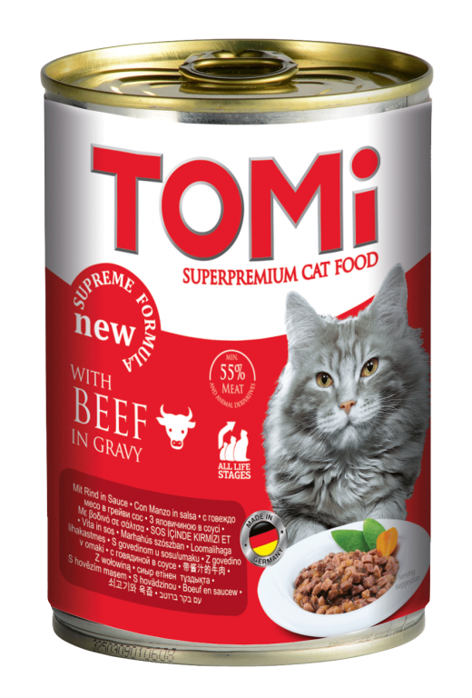 Tomi Sığır Etli Yetişkin Kedi Konservesi 400 Gr (24 Adet)