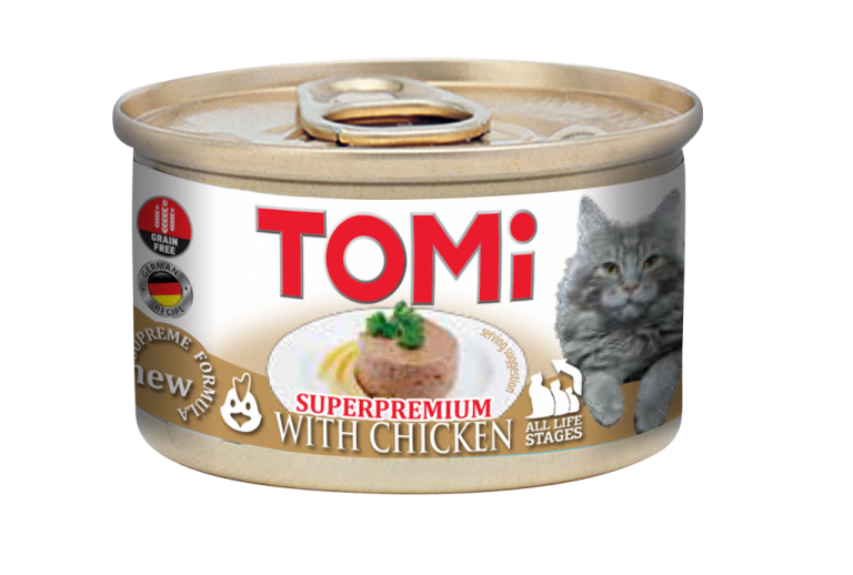 Tomi Tavuklu Yetişkin Kedi Konservesi 85 Gr (12 Adet)