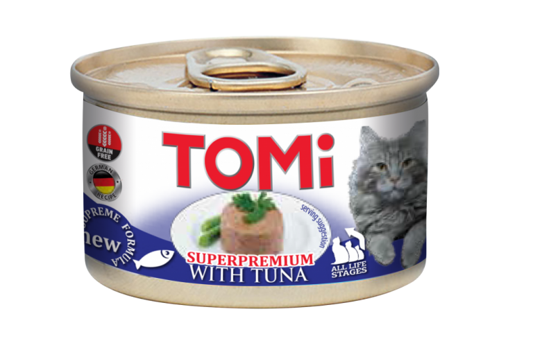 Tomi Ton Balıklı Yetişkin Kedi Konservesi 85 Gr (12 Adet)