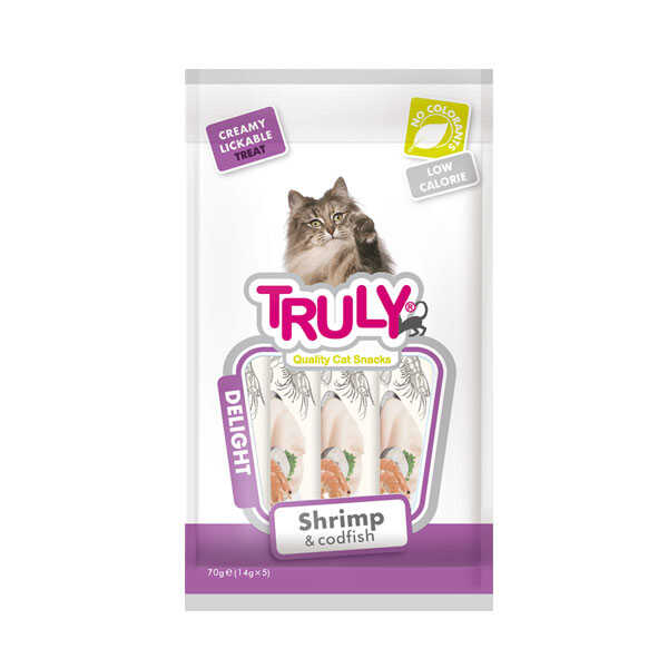 Truly Sıvı Kedi Ödülü Karides - Morina 5x14 Gr - Thumbnail