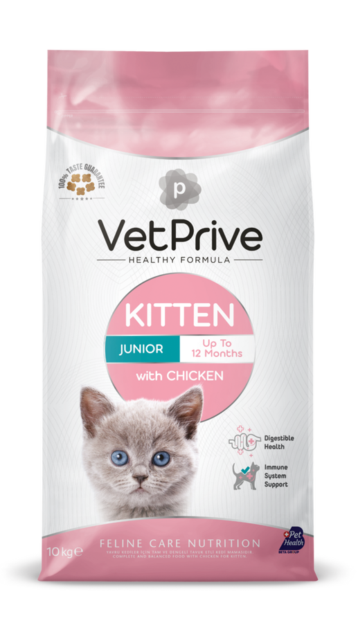 Vet Prive Kitten Tavuklu Yavru Kedi Maması 10 Kg