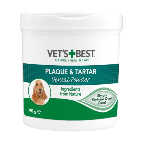 VET'S BEST Köpekler için Deniz ve Spirulina Yosunu Özlü Plak ve Tartar Önleyici Ağız Bakım Tozu 90gr