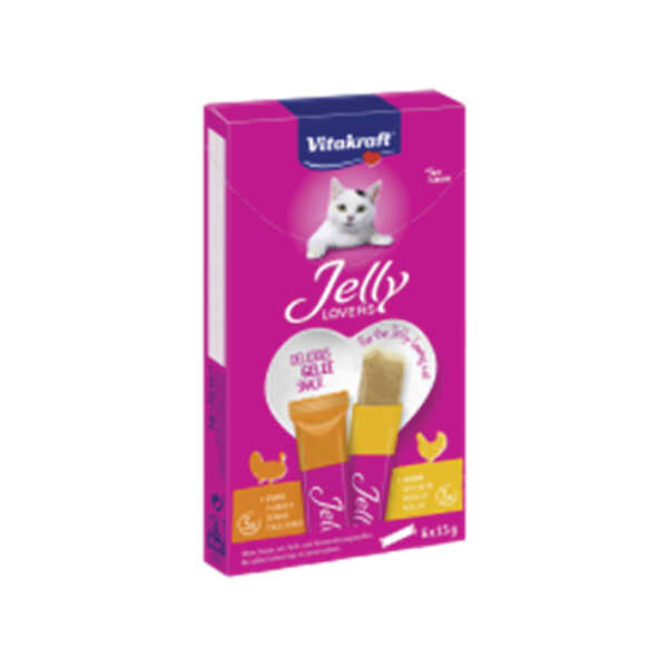 Vitakraft Jelly Lovers Jöle İçerisinde Tavuk ve Hindili Kedi Ödülü 6x15 Gr