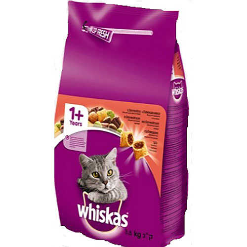 Whiskas Biftekli Ve Havuçlu Kedi Mamasi 3.8 Kg - Thumbnail