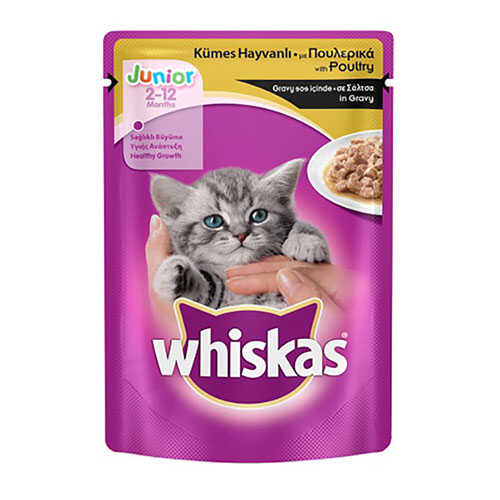 Whiskas Junior Tavuklu Yavru Kedi Konservesi Pouch 100 Gr