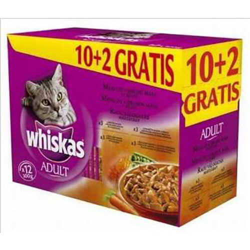 Whiskas Karışık Et Seçenekleri Gravy Soslu Kedi Pouch 12x100 Gr