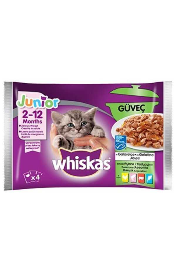 Whiskas Karışık Güveç Seçenekleri Yavru Kedi Pouch 4x85 Gr