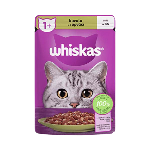 Whiskas Pouch Jöle İçinde Kuzulu Yetişkin Kedi Konservesi 85 Gr