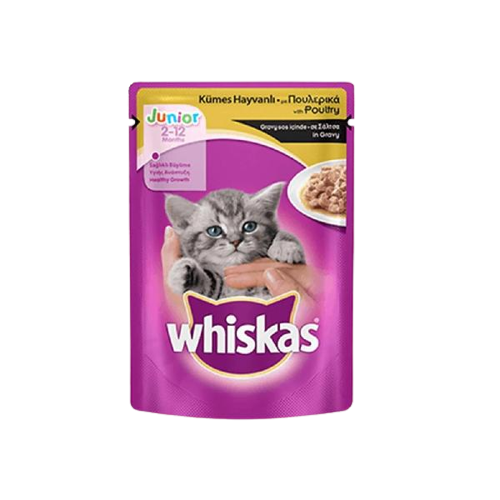 Whiskas Pouch Sos İçinde Kümes Hayvanlı Yavru Kedi Konservesi 85gr - Thumbnail