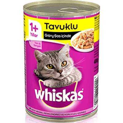 Whiskas Sos İçinde Tavuklu Yetişkin Kedi Konservesi 400 gr