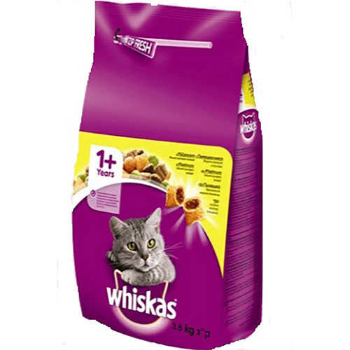 Whiskas Tavuklu ve Sebzeli Yetişkin Kedi Maması 3,8 Kg - Thumbnail