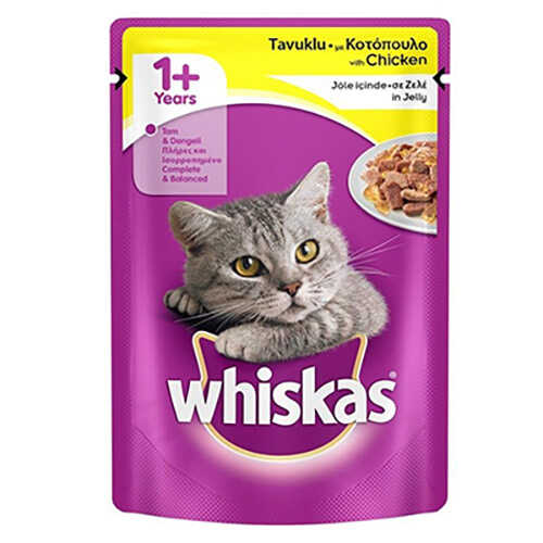 Whiskas Tavuklu Yetişkin Kedi Konserve Pouch 6x100 Gr